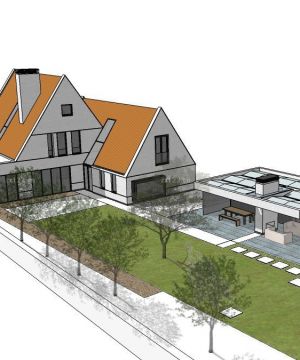 2023自建乡村别墅外观设计图纸欣赏