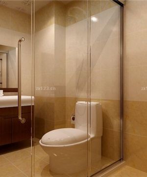 家装整体浴室玻璃淋浴间装修效果图