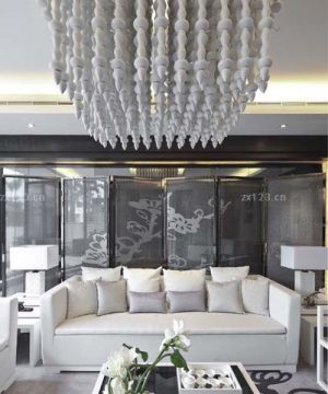现代家居客厅灯饰最新装修设计效果图