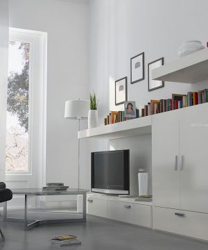 最新时尚小户型空间创意组合电视柜设计图片