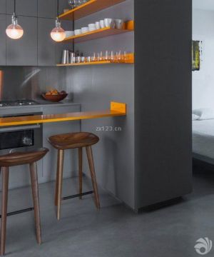 40平米小户型厨房吧台装修效果图