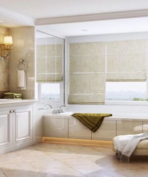 最新法式风格卫生间浴室装修效果图片