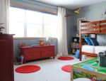 2023简约小户型儿童房间白色窗帘装修图片欣赏