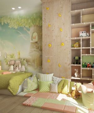 传统小户型儿童房间展示架设计效果图