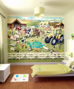 可爱小户型儿童房间装饰画装修实景图欣赏