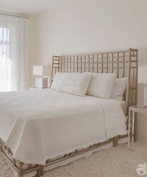 最新小户型卧室床装修效果图大全2023图片