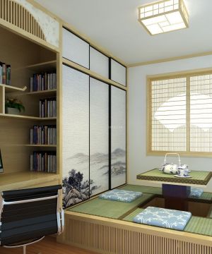经典日式小户型书房设计装修