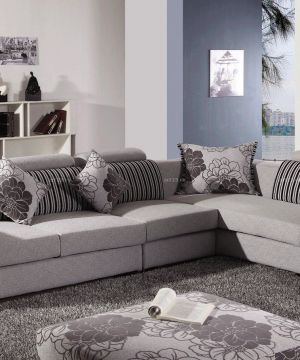 小户型现代客厅多功能沙发床设计效果图