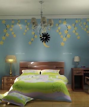 2023家装硅藻泥背景墙设计装修效果图儿童卧室