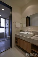 室内卫生间洗手池装修设计图片