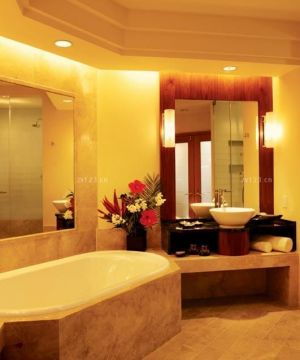 2023酒店室内设计浴室镜子装修效果图片
