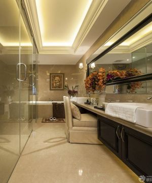 欧式古典风格装修卫生间效果图欣赏