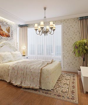 小别墅卧室地毯装修效果图大全2023图片
