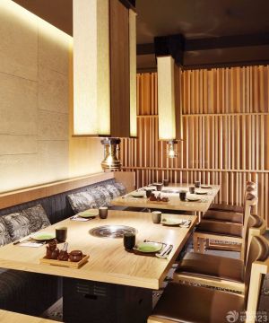日式风格餐饮建筑室内设计效果图片