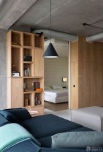 50多平米小户型房屋实木橱柜装修设计图