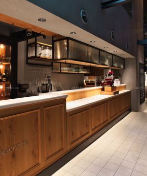 日式酒吧泛白色地砖装修效果图片