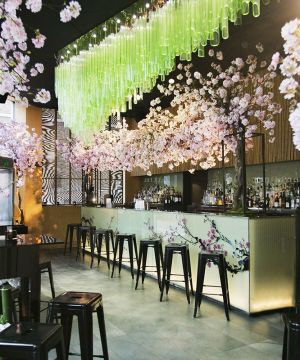 创意日式酒吧店面装饰装修效果图片
