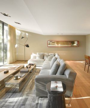家庭客厅转角沙发装修效果图大全2023图片