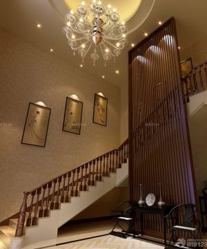 欧式新古典阁楼楼梯间设计装修图