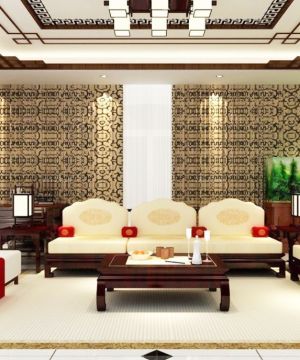 客厅组合沙发摆放装修效果图大全2023图片中式