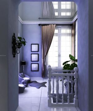 三居室家装窗帘设计效果图片