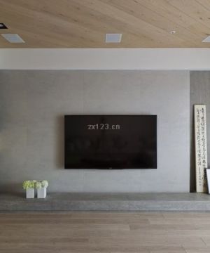 现代风格别墅设计简单电视墙效果图
