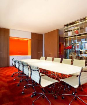 公司会议室红色地毯贴图设计图片