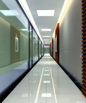 公司走廊防滑地板砖装修效果图片