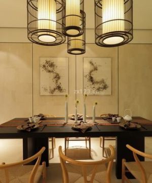 中式别墅家装餐厅装修设计
