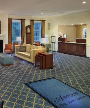 美式小型酒店大堂地毯装修效果图片