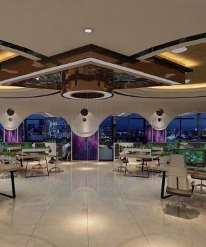 世界上最豪华的网吧大厅地板砖设计