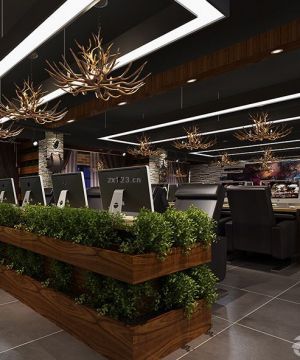 2023世界上最豪华的网吧大厅灯具设计实景图