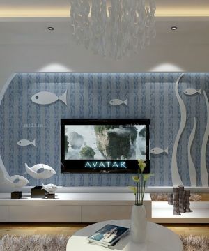 小三房欧式电视背景墙设计装修效果图