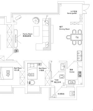 三居室房子户型设计图集