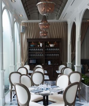 欧式古典风格餐厅店面设计装修效果图大全