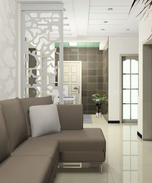 自建房内部现代简约小户型客厅布置设计