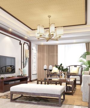 现代中式客厅装修效果图大全2023图片 时尚客厅装饰