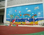 大型幼儿园手绘墙壁画效果图大全
