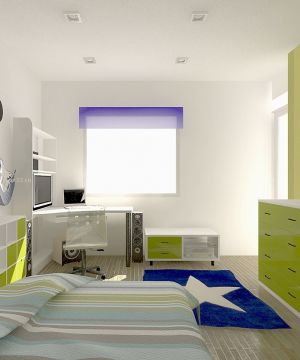 简约田园风格10平方卧室设计装修效果图
