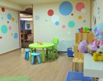 现代简约幼儿园装修效果图 原木地板装修效果图片
