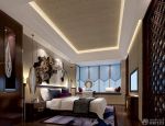 中式风格家装卧室飘窗设计效果图片