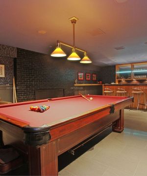 别墅家庭酒吧设计灰色地砖装修效果图片