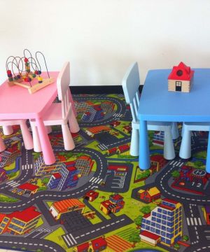 最新现代简约幼儿园室内地垫装修效果图片大全
