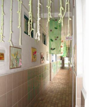 国立幼儿园走廊吊顶装饰效果图片