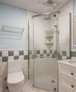 卫生间淋浴房玻璃门装修效果图片