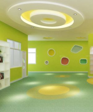 高端幼儿园室内圆形吊顶装修设计图