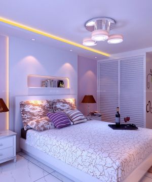 现代欧式风格卧室床头灯装修图