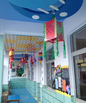 幼儿园走廊吊顶装饰装修效果图