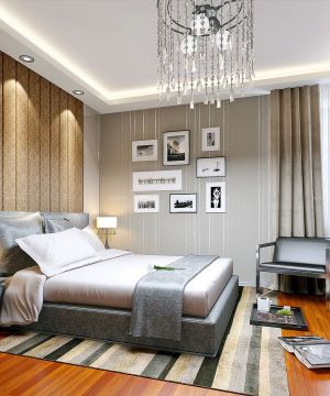 欧式家装婚房卧室布置设计效果图