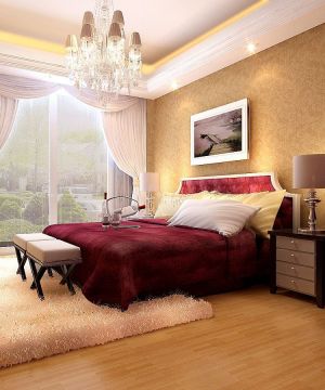 欧式豪华婚房卧室布置装修效果图